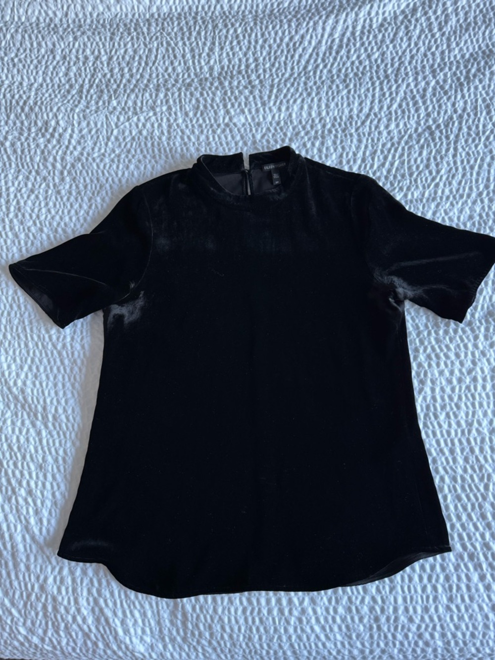 Eileen Fisher Black Velvet Top